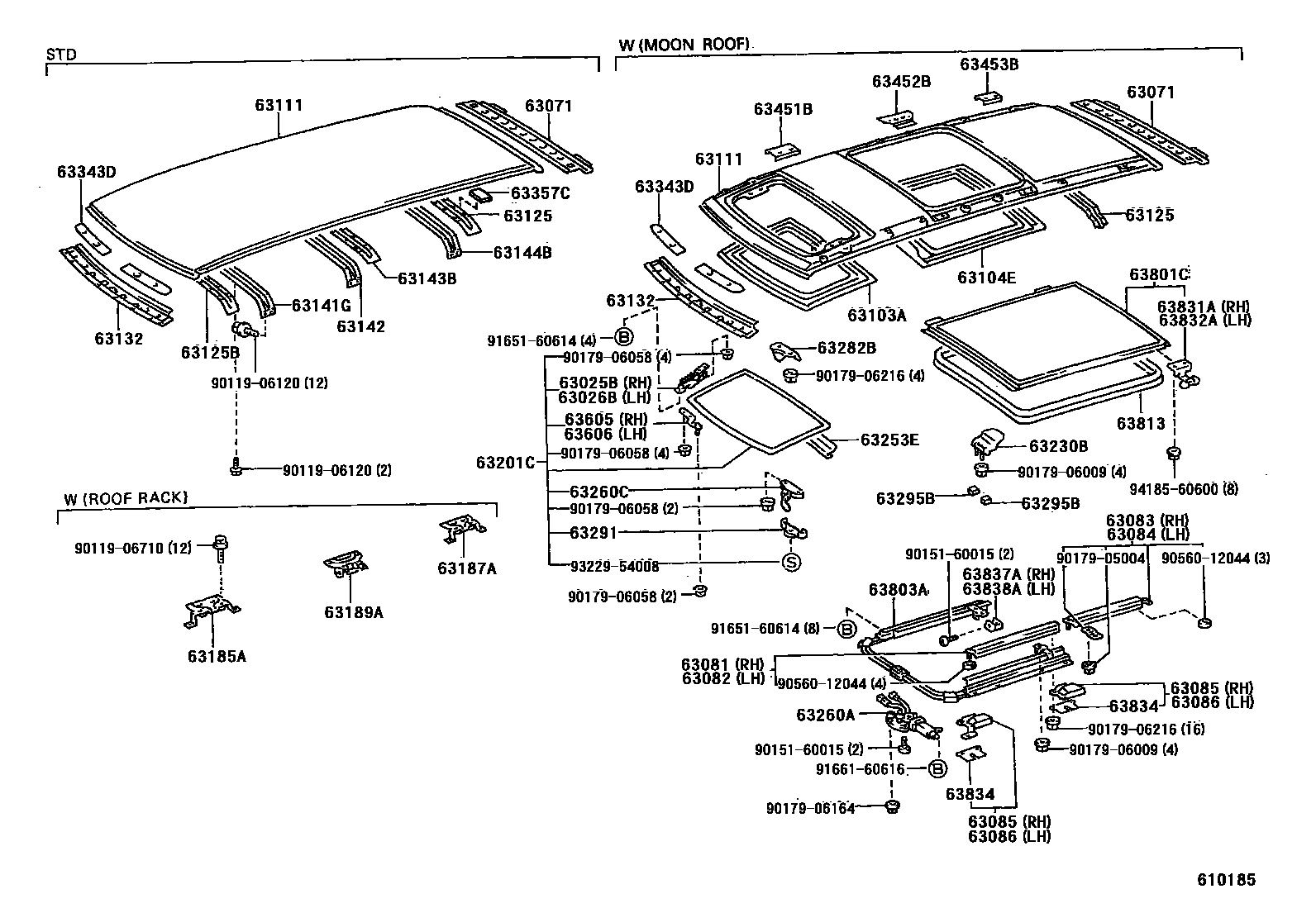 6153 — ROOF PANEL & BACK PANEL