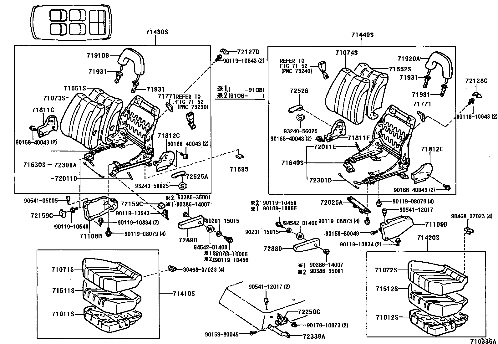 7151 — SEAT & SEAT TRACK
