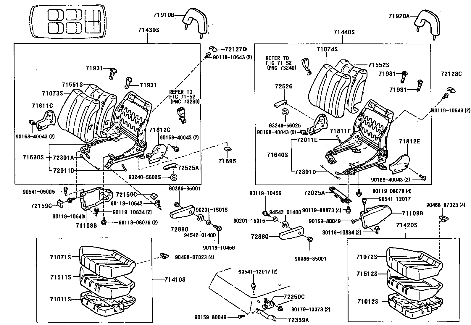 7151 — SEAT & SEAT TRACK