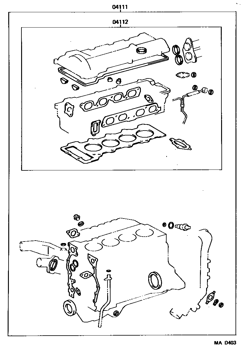 1103 — ENGINE OVERHAUL GASKET KIT