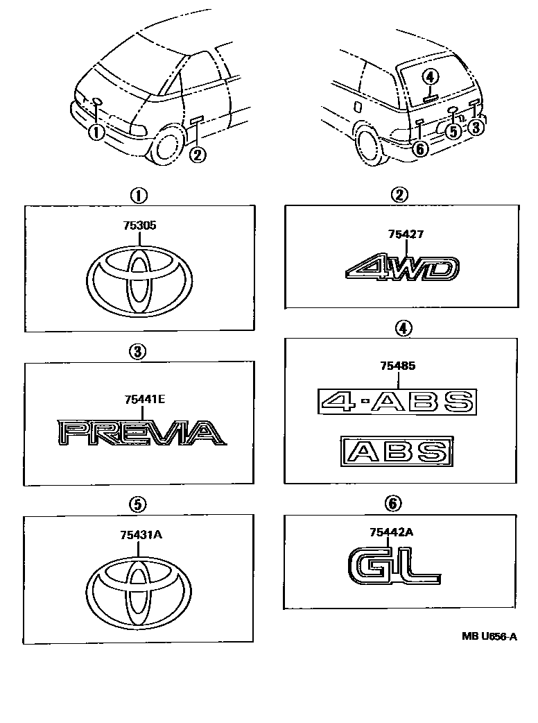 7551 — EMBLEM & NAME PLATE