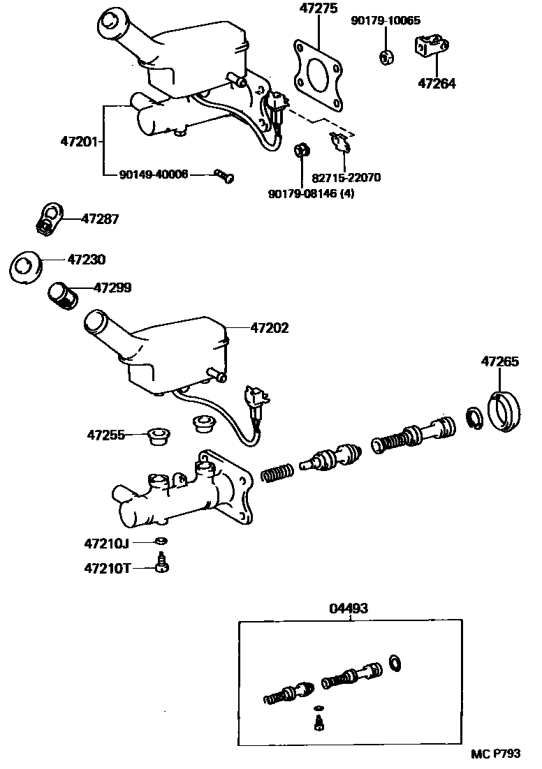 4702 — BRAKE MASTER CYLINDER
