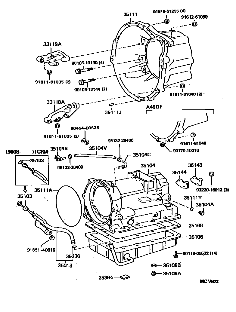 3503 — TRANSMISSION CASE & OIL PAN (ATM)