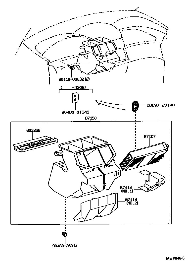 8712 — HEATING & AIR CONDITIONING - HEATER UNIT & BLOWER
