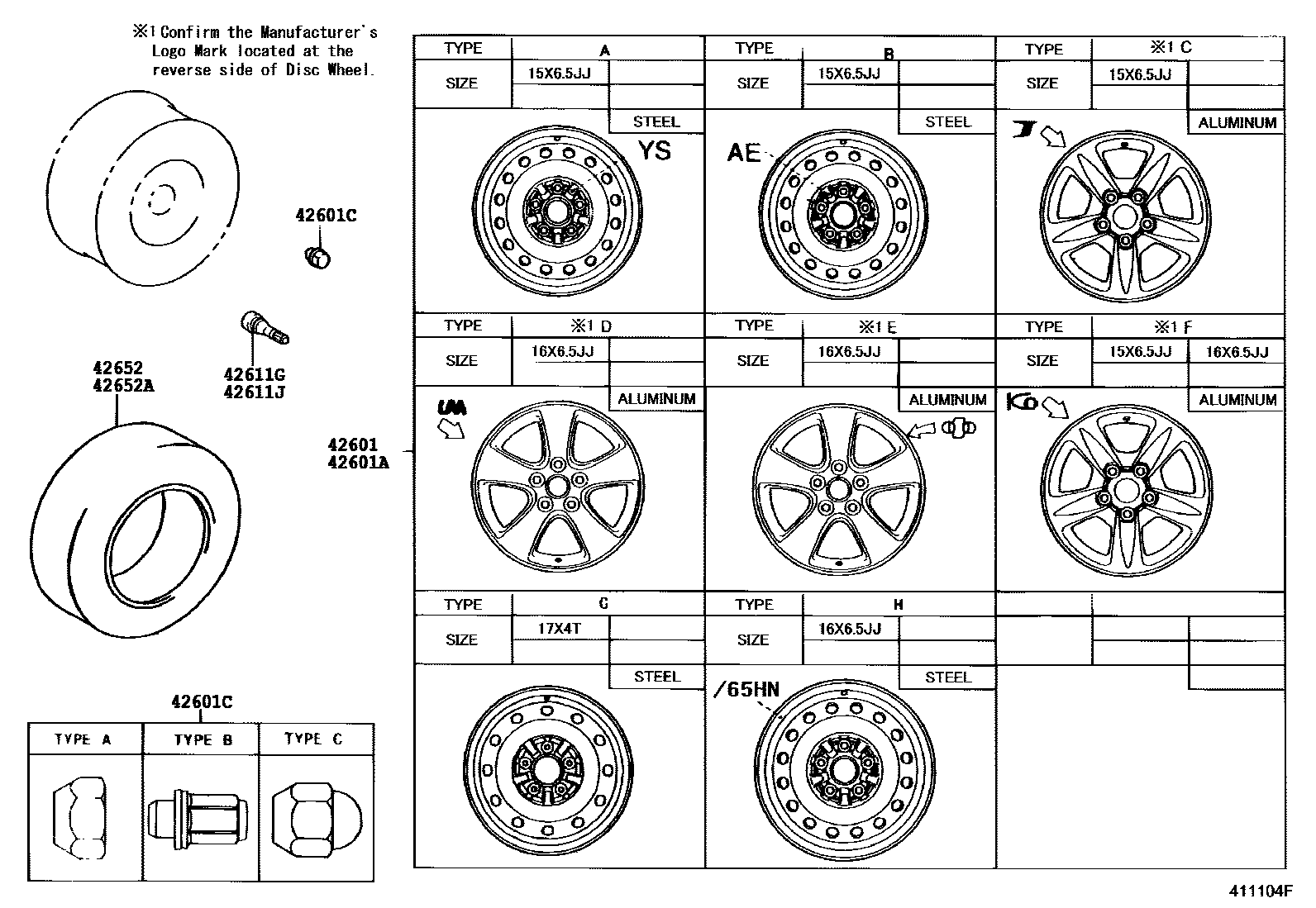 4103 — DISC WHEEL & WHEEL CAP