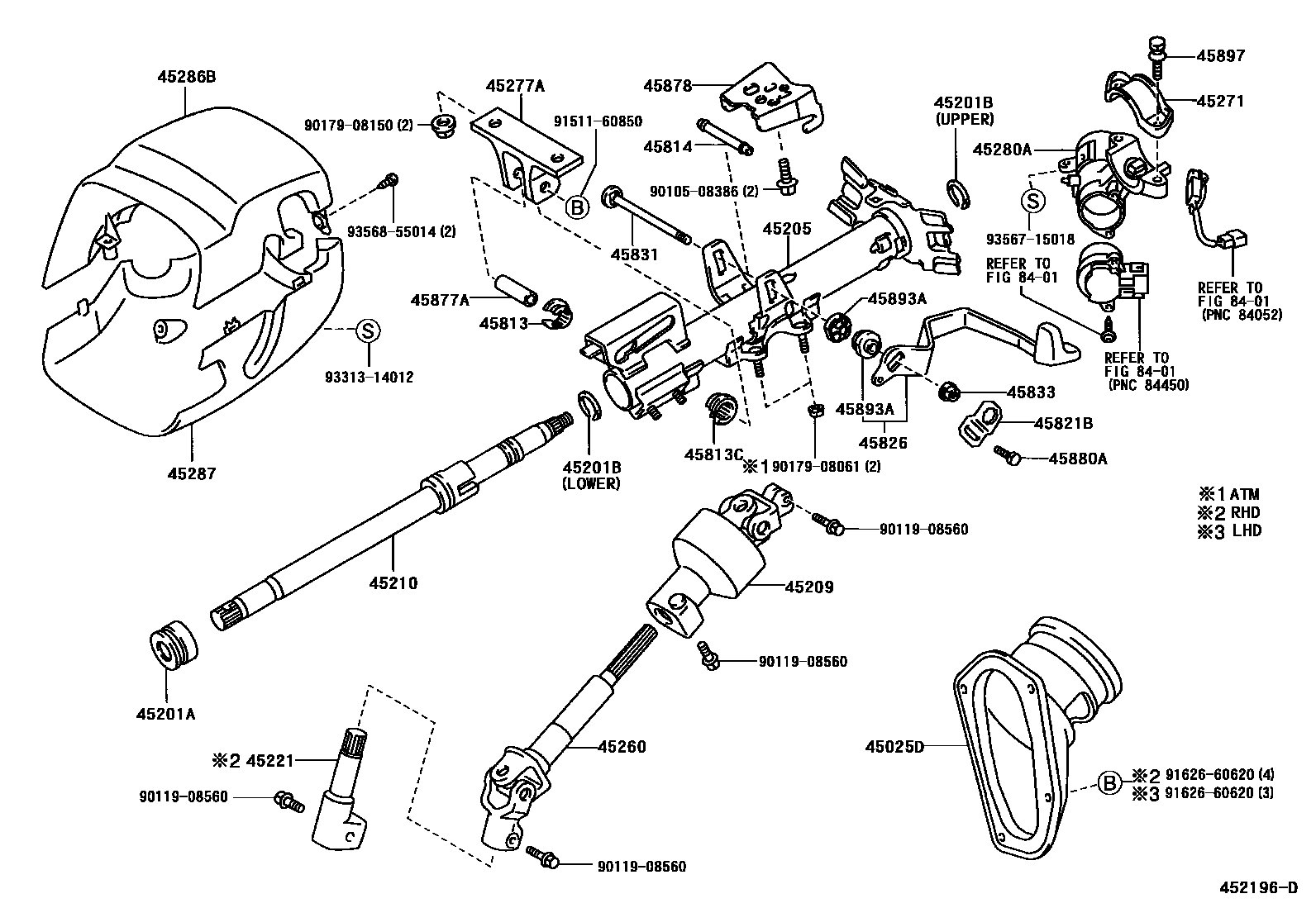 4501 — STEERING COLUMN & SHAFT