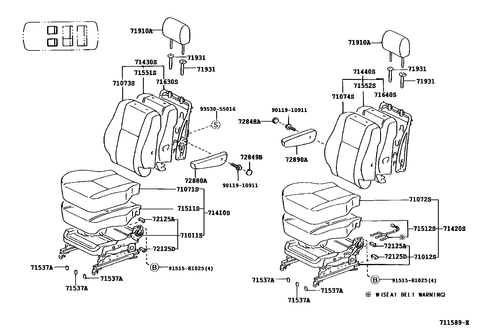 7151 — SEAT & SEAT TRACK