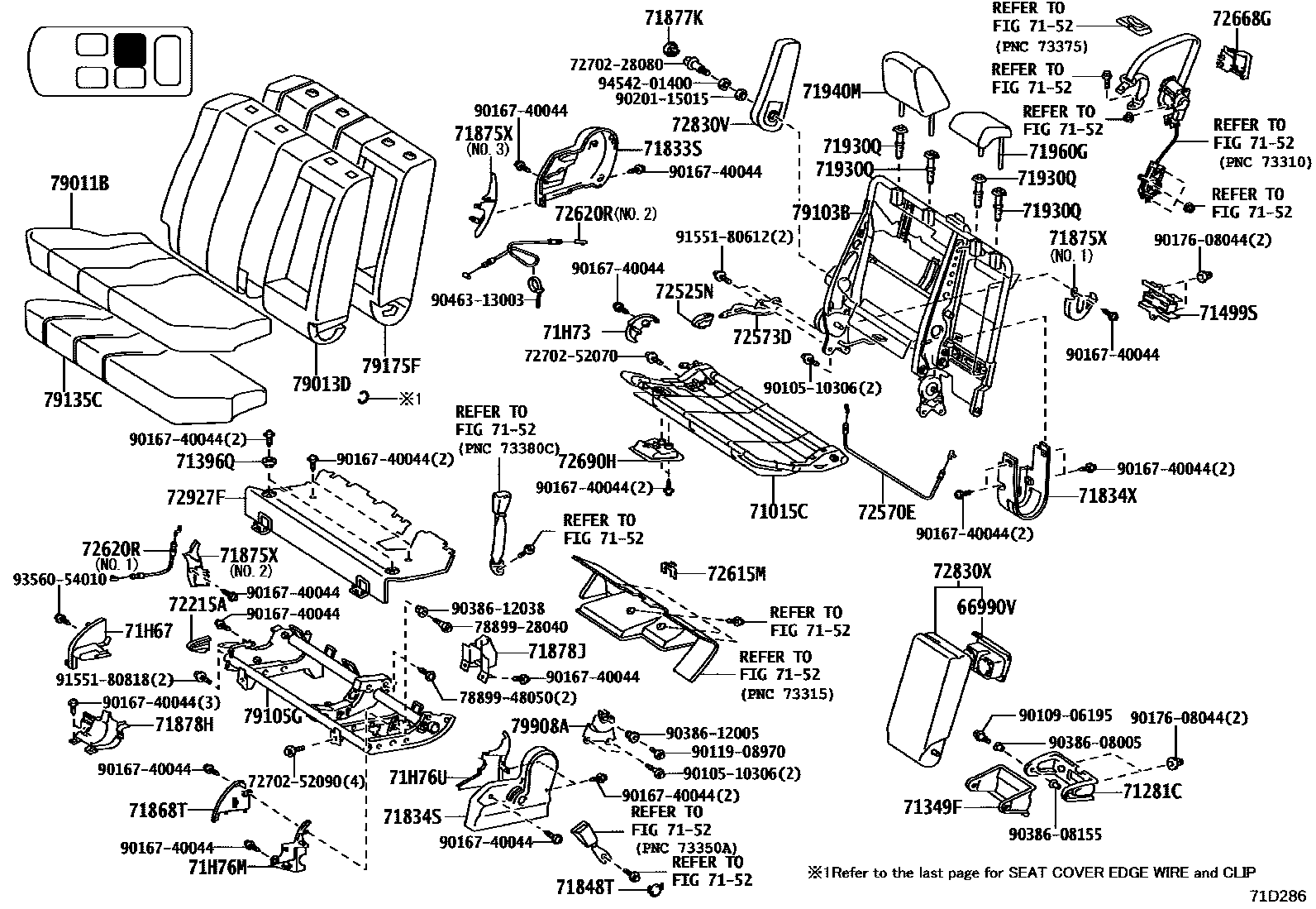 7157 — REAR SEAT &  SEAT TRACK