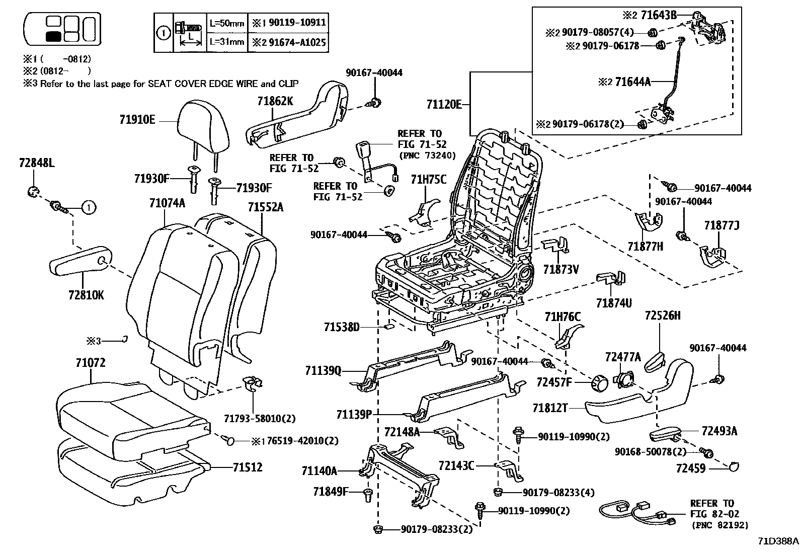 7156 — FRONT SEAT &  SEAT TRACK