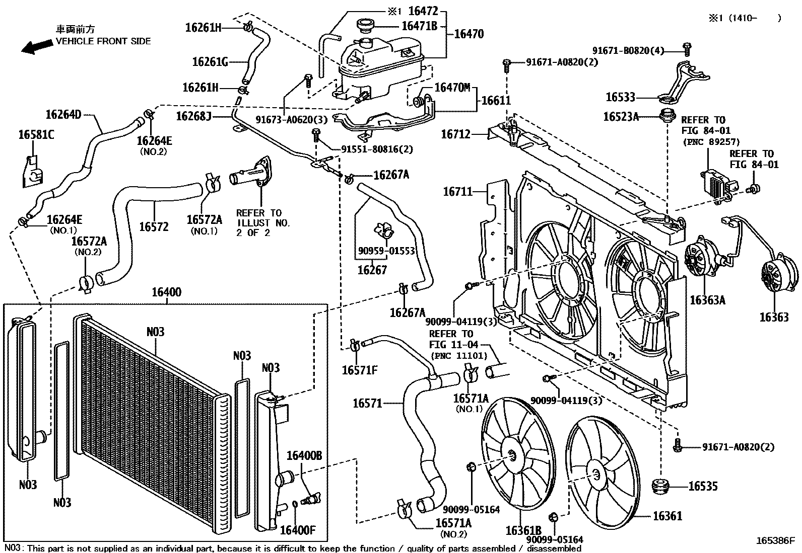 1603 — RADIATOR & WATER OUTLET