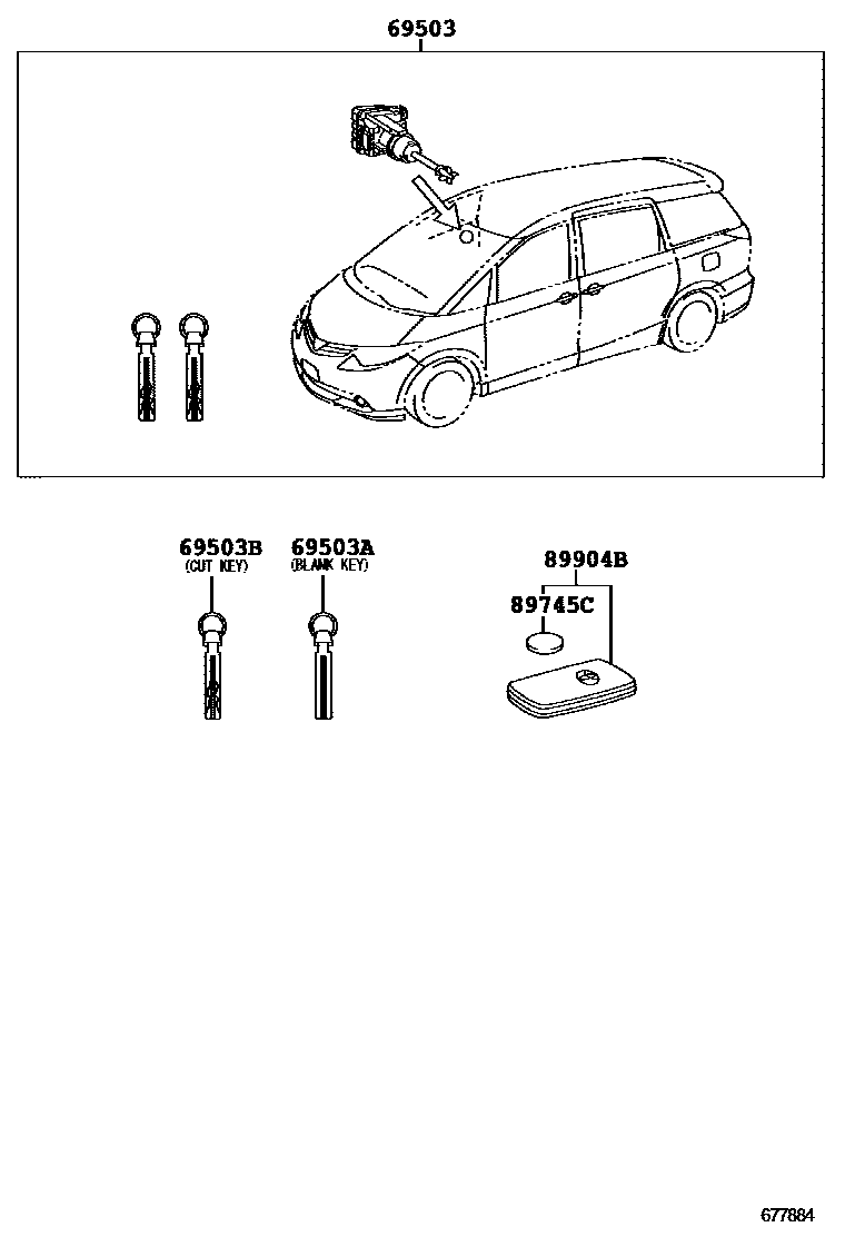 6765 — LOCK CYLINDER SET