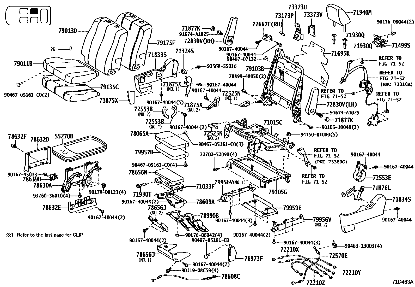 7157 — REAR SEAT &  SEAT TRACK