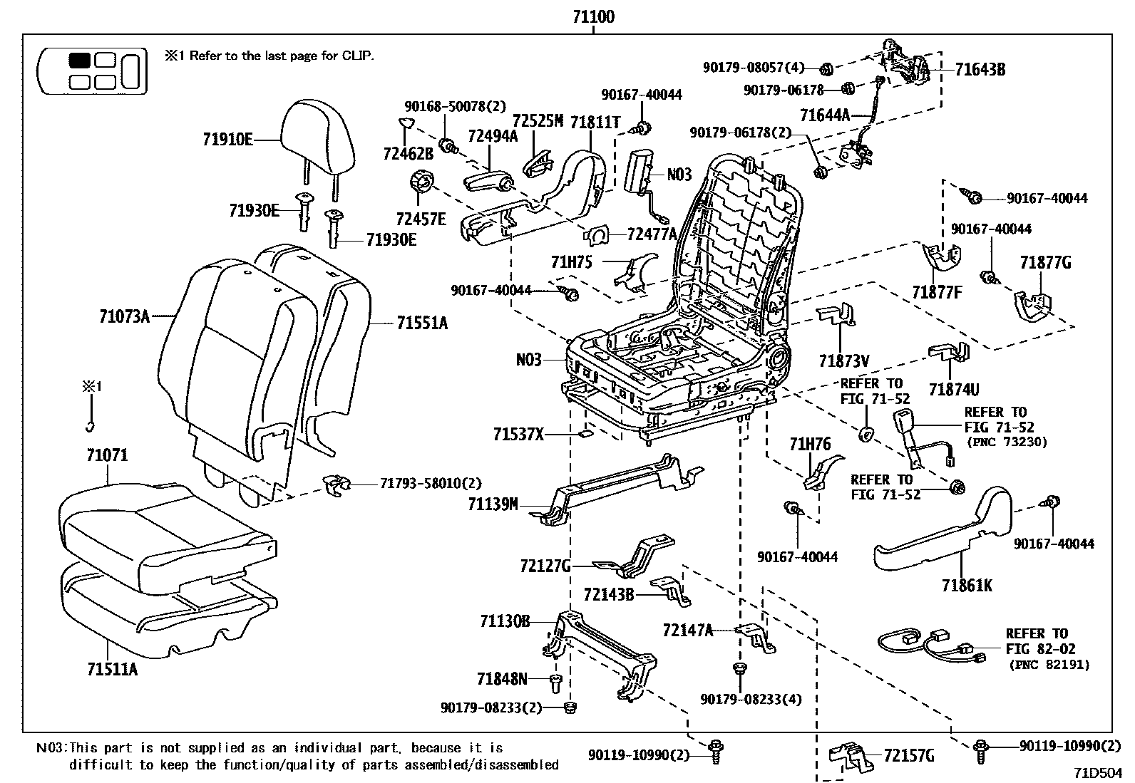 7156 — FRONT SEAT &  SEAT TRACK