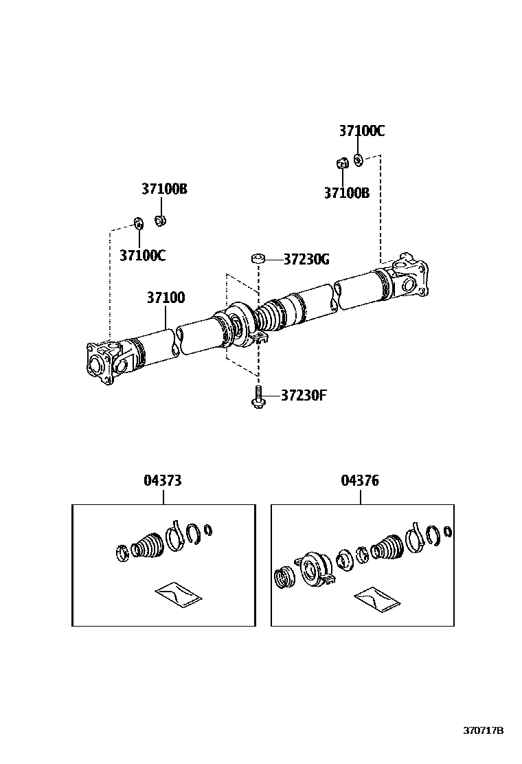 3701 — PROPELLER SHAFT & UNIVERSAL JOINT