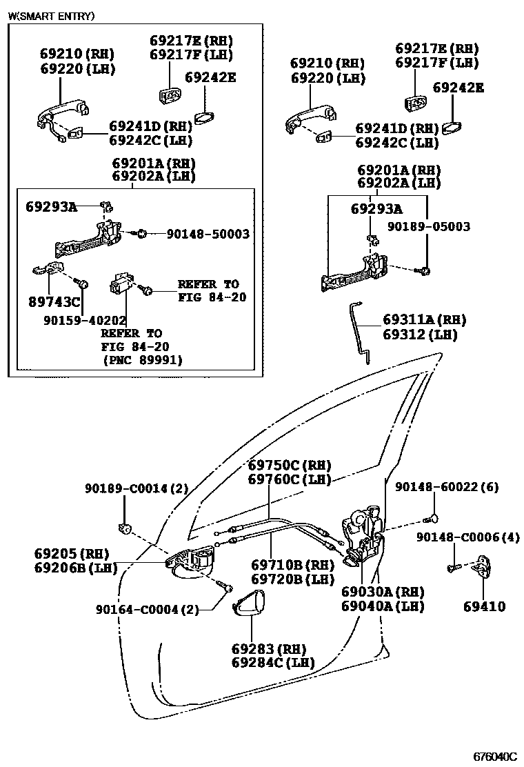 6753 — FRONT DOOR LOCK & HANDLE