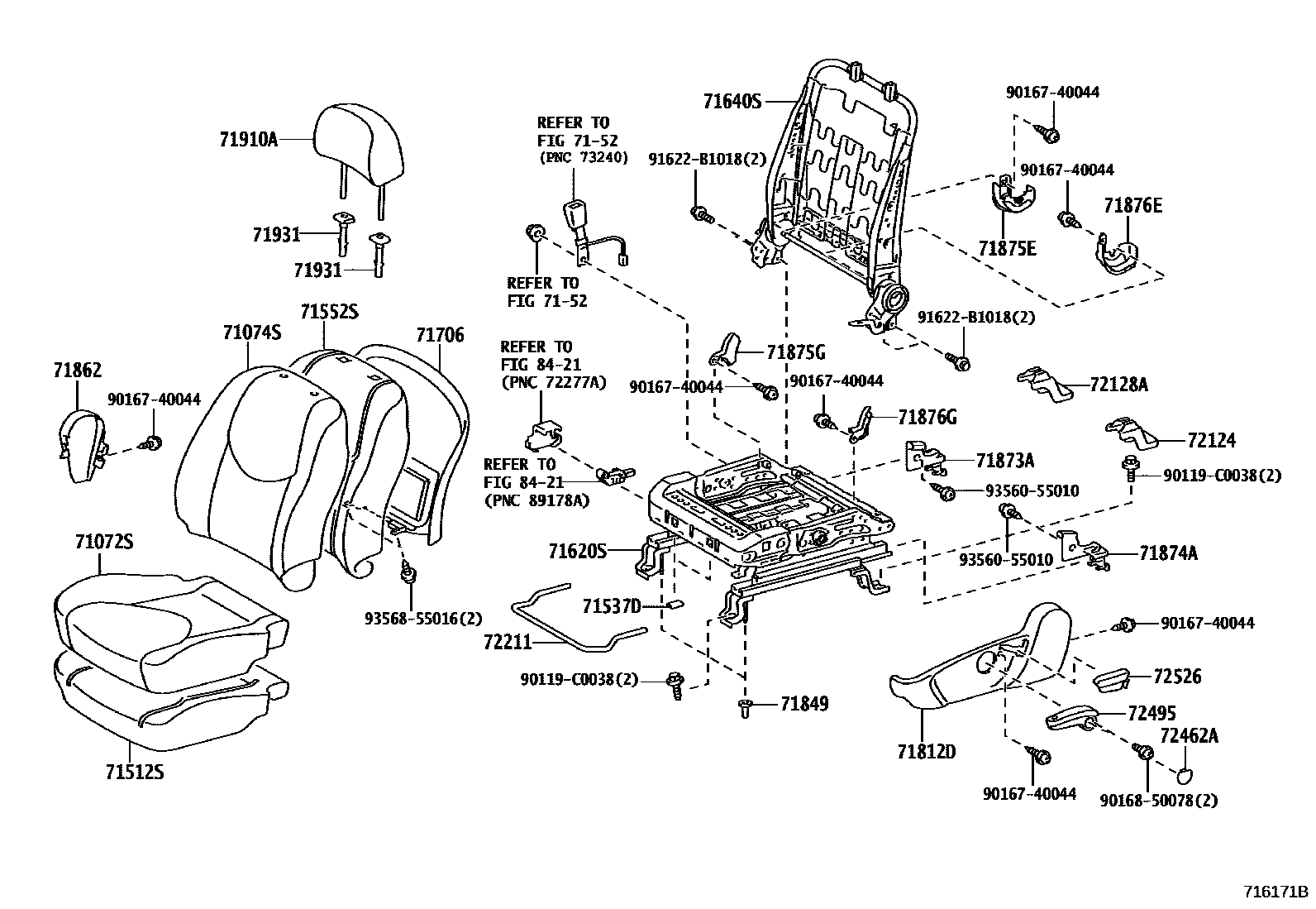 7151 — SEAT & SEAT TRACK