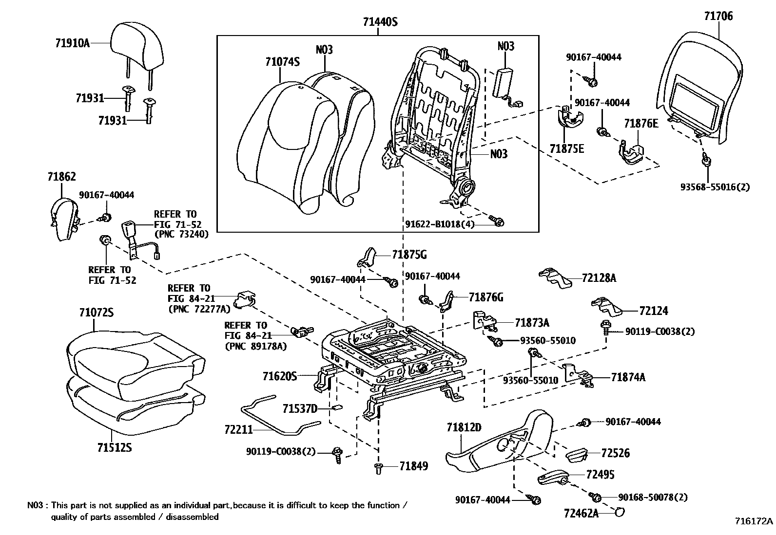 7151 — SEAT & SEAT TRACK