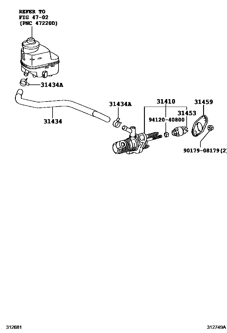 3103 — CLUTCH MASTER CYLINDER