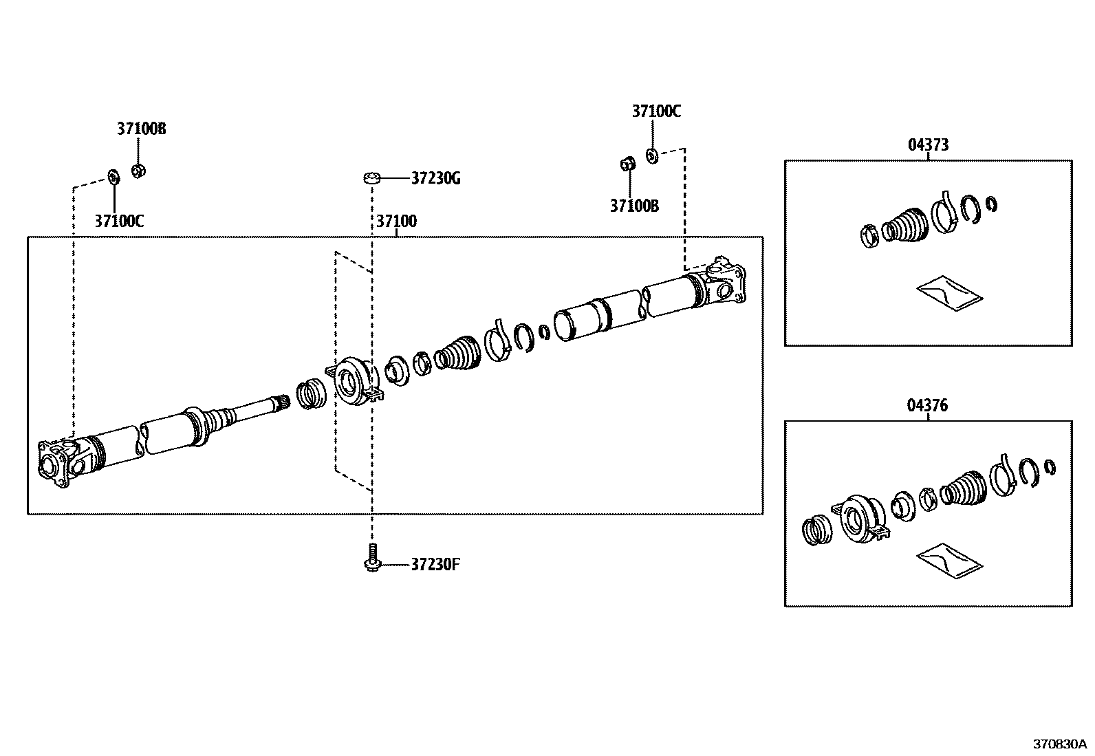 3701 — PROPELLER SHAFT & UNIVERSAL JOINT