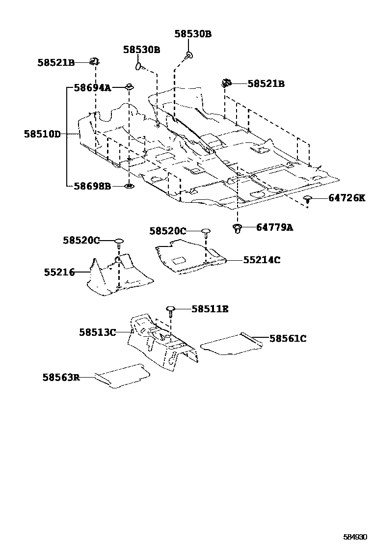 5854 — FLOOR MAT & SILENCER PAD