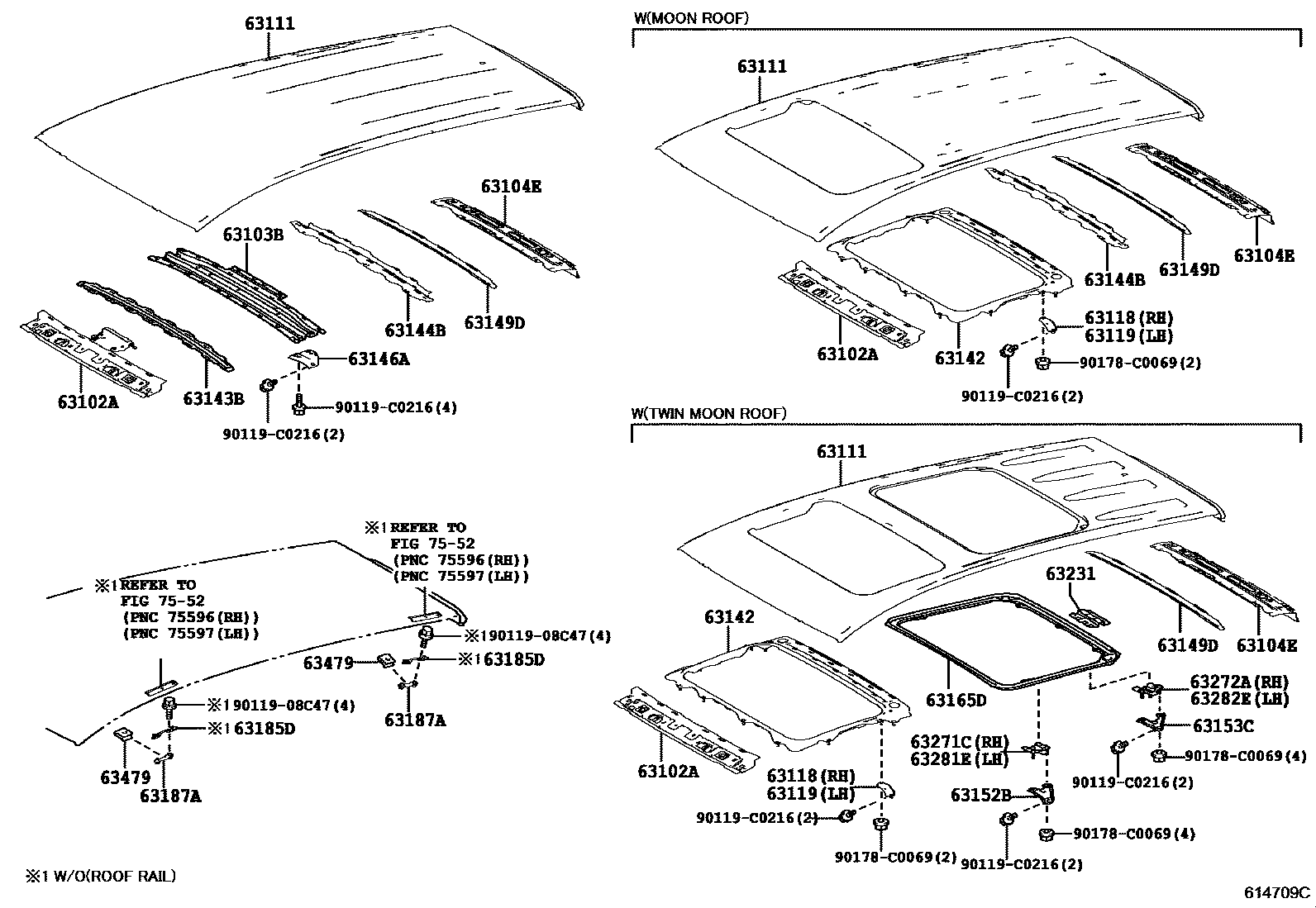 6153 — ROOF PANEL & BACK PANEL