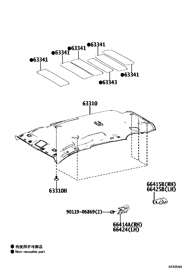 6452 — ROOF HEADLINING & SILENCER PAD