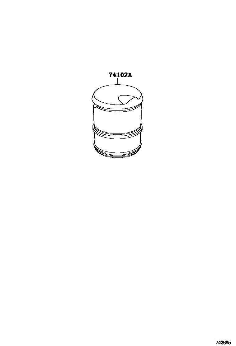 7456 — ASH RECEPTACLE
