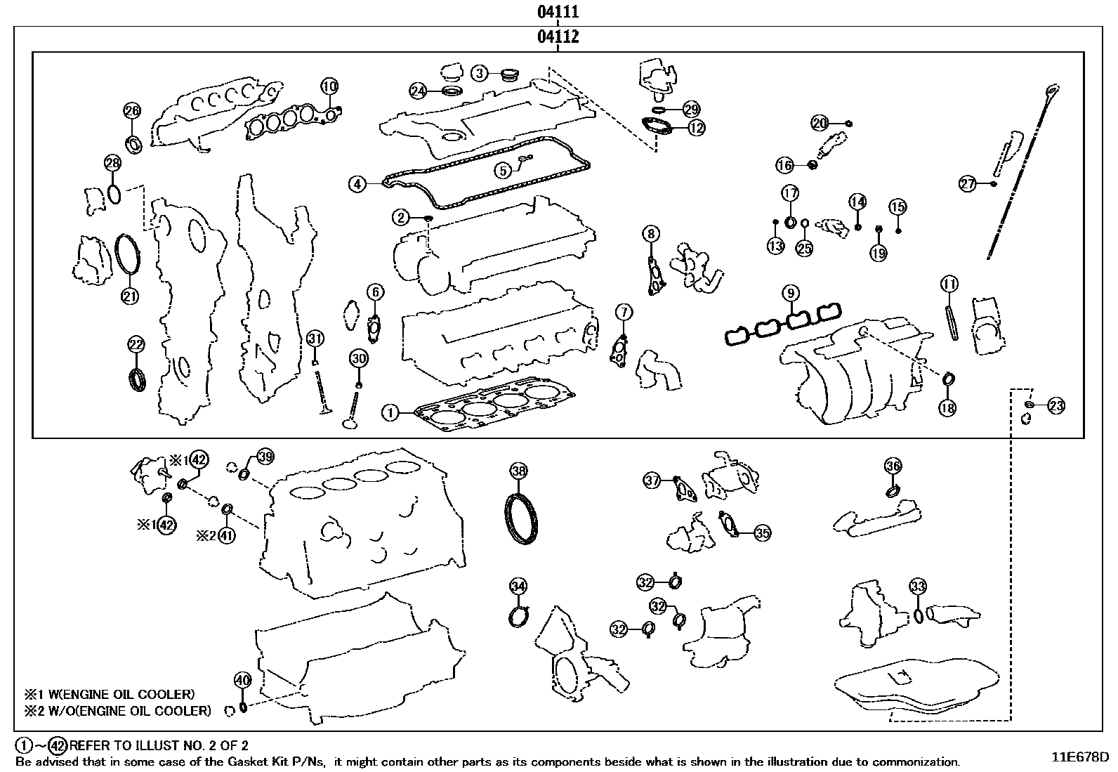 1103 — ENGINE OVERHAUL GASKET KIT