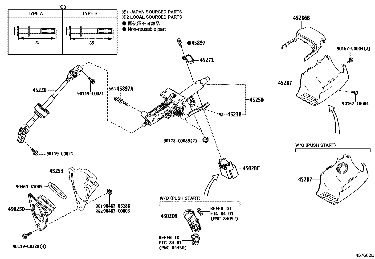 4501 — STEERING COLUMN & SHAFT
