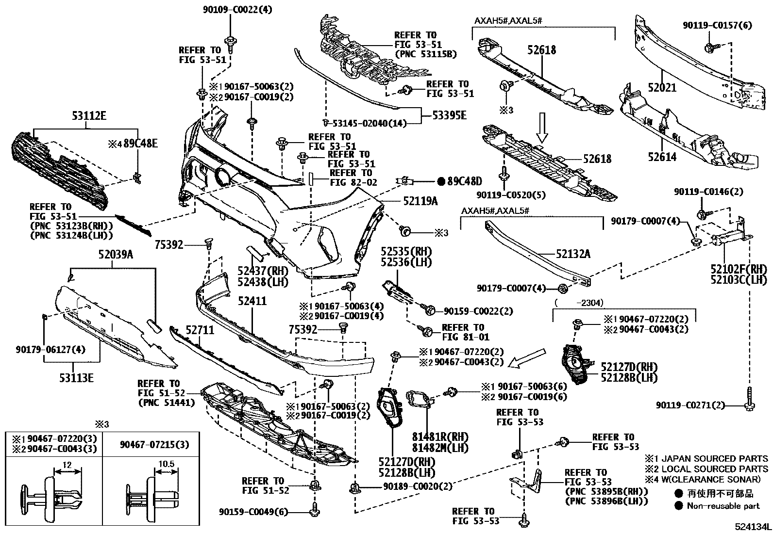 5252 — FRONT BUMPER & BUMPER STAY