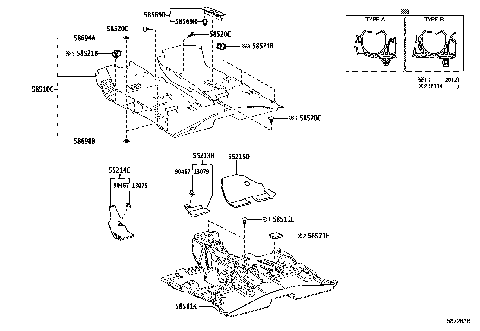 5854 — FLOOR MAT & SILENCER PAD