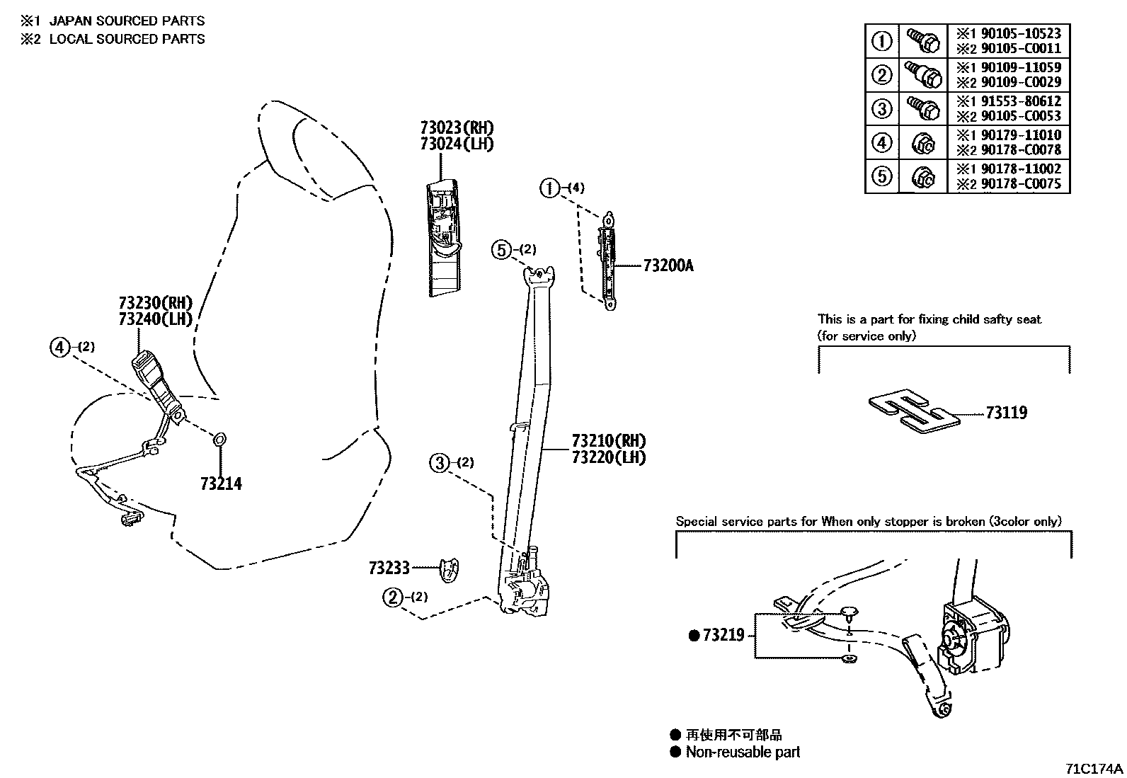 7152 — SEAT BELT