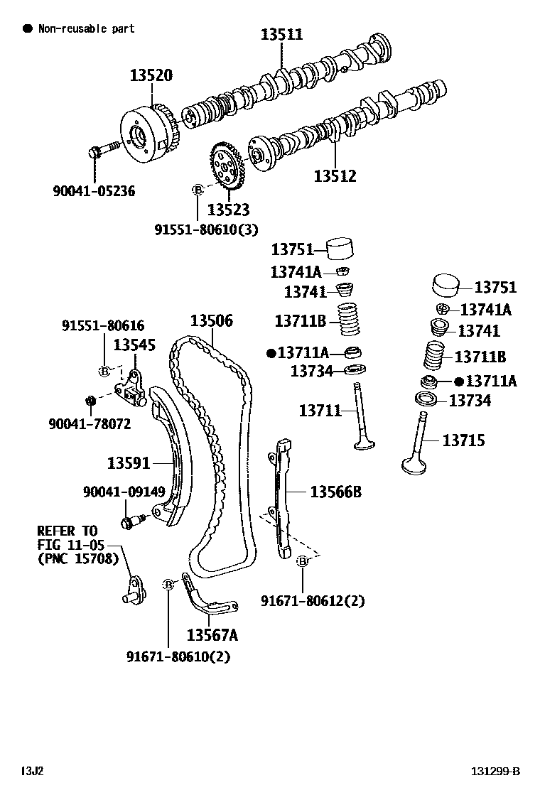 1302 — CAMSHAFT & VALVE