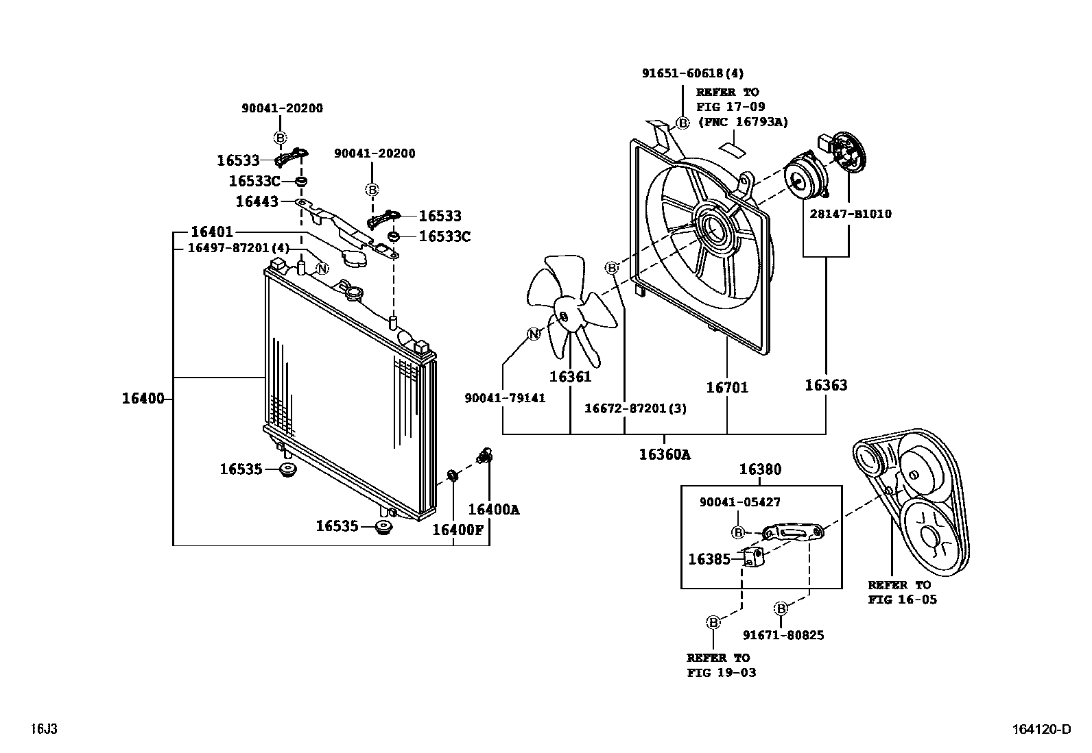 1603 — RADIATOR & WATER OUTLET