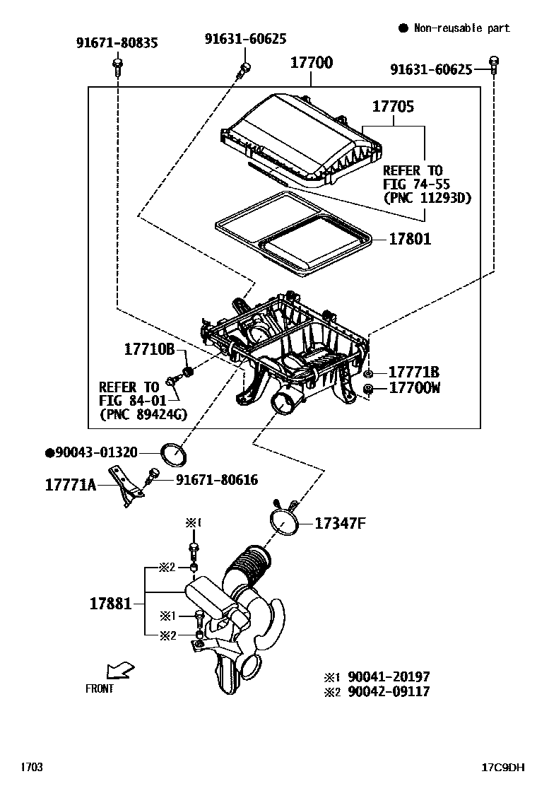 1703 — AIR CLEANER