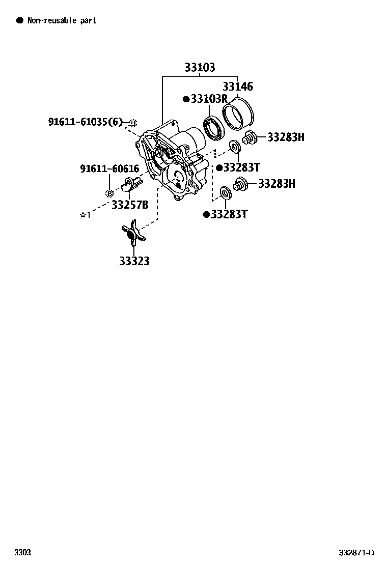 3303 — EXTENSION HOUSING (MTM)
