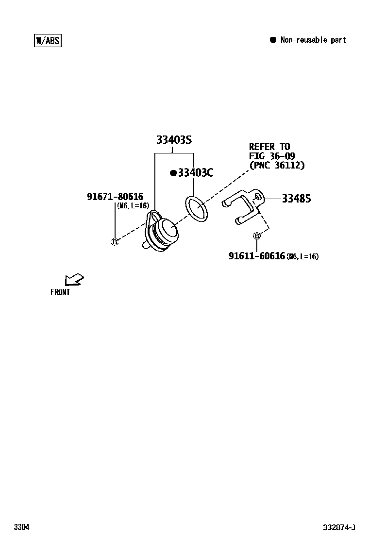 3304 — SPEEDOMETER DRIVEN GEAR (MTM)