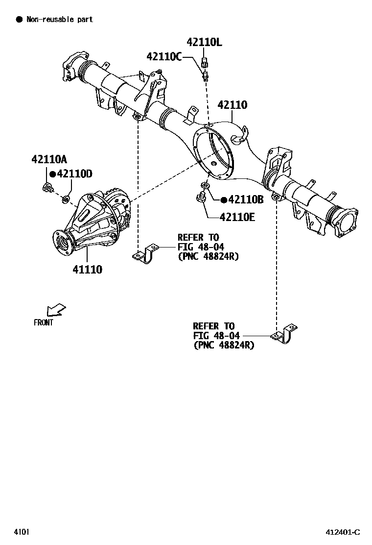 4101 — REAR AXLE HOUSING & DIFFERENTIAL
