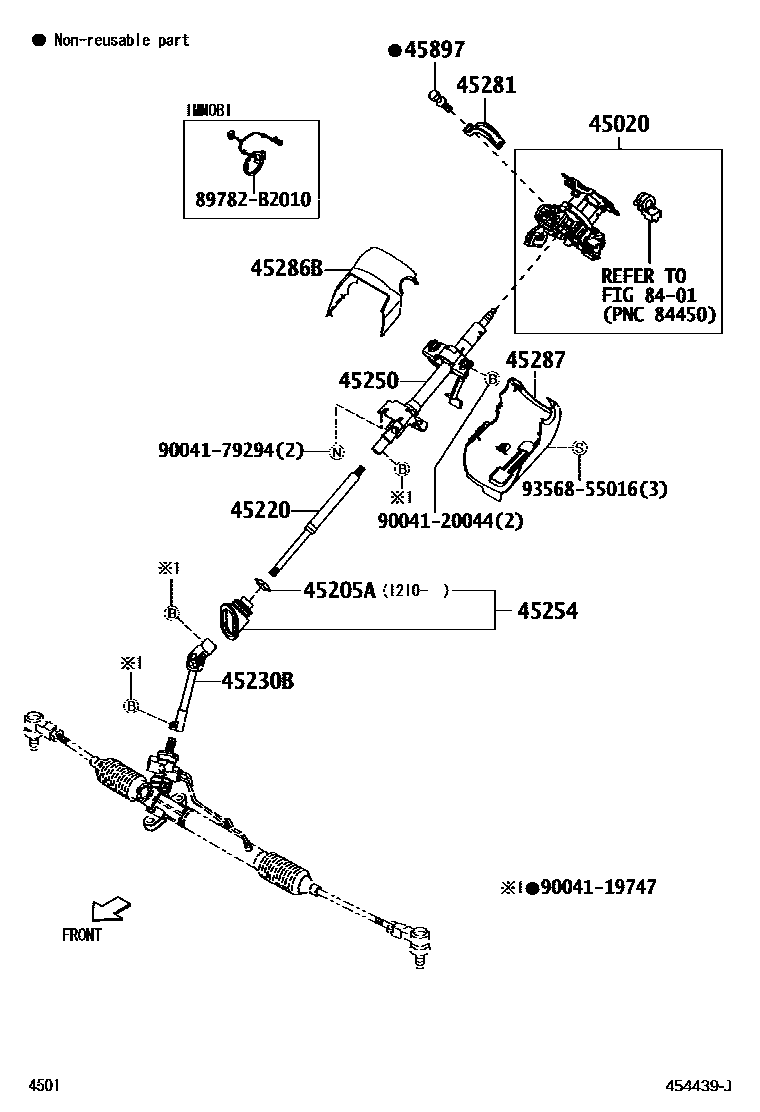 4501 — STEERING COLUMN & SHAFT