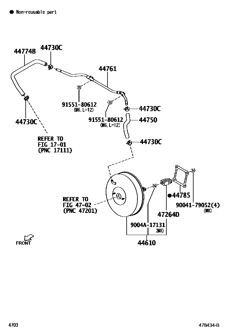 4703 — BRAKE BOOSTER & VACUUM TUBE