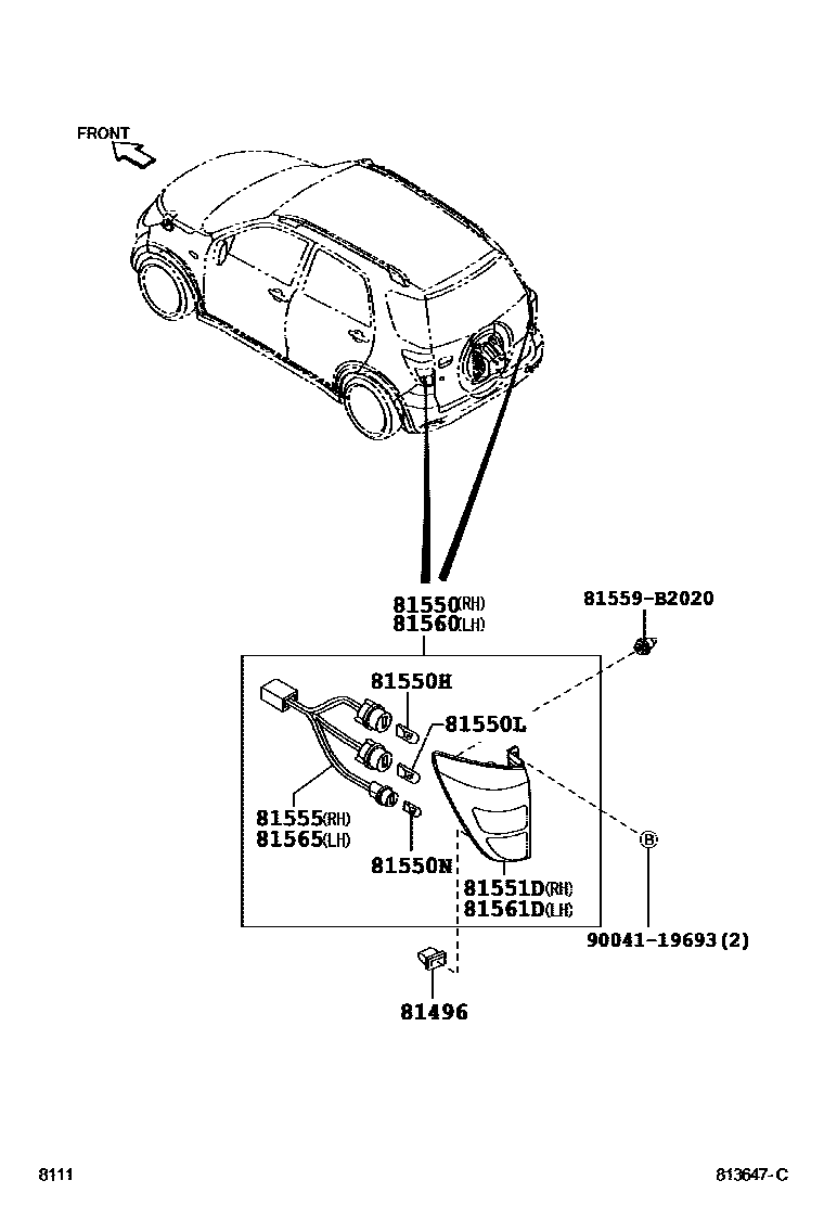 8111 — REAR COMBINATION LAMP