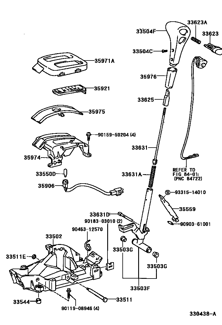 3312 — SHIFT LEVER & RETAINER