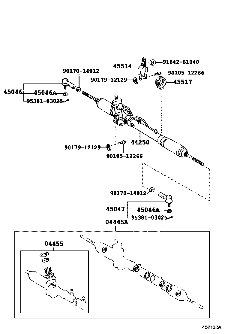 4505 — FRONT STEERING GEAR & LINK