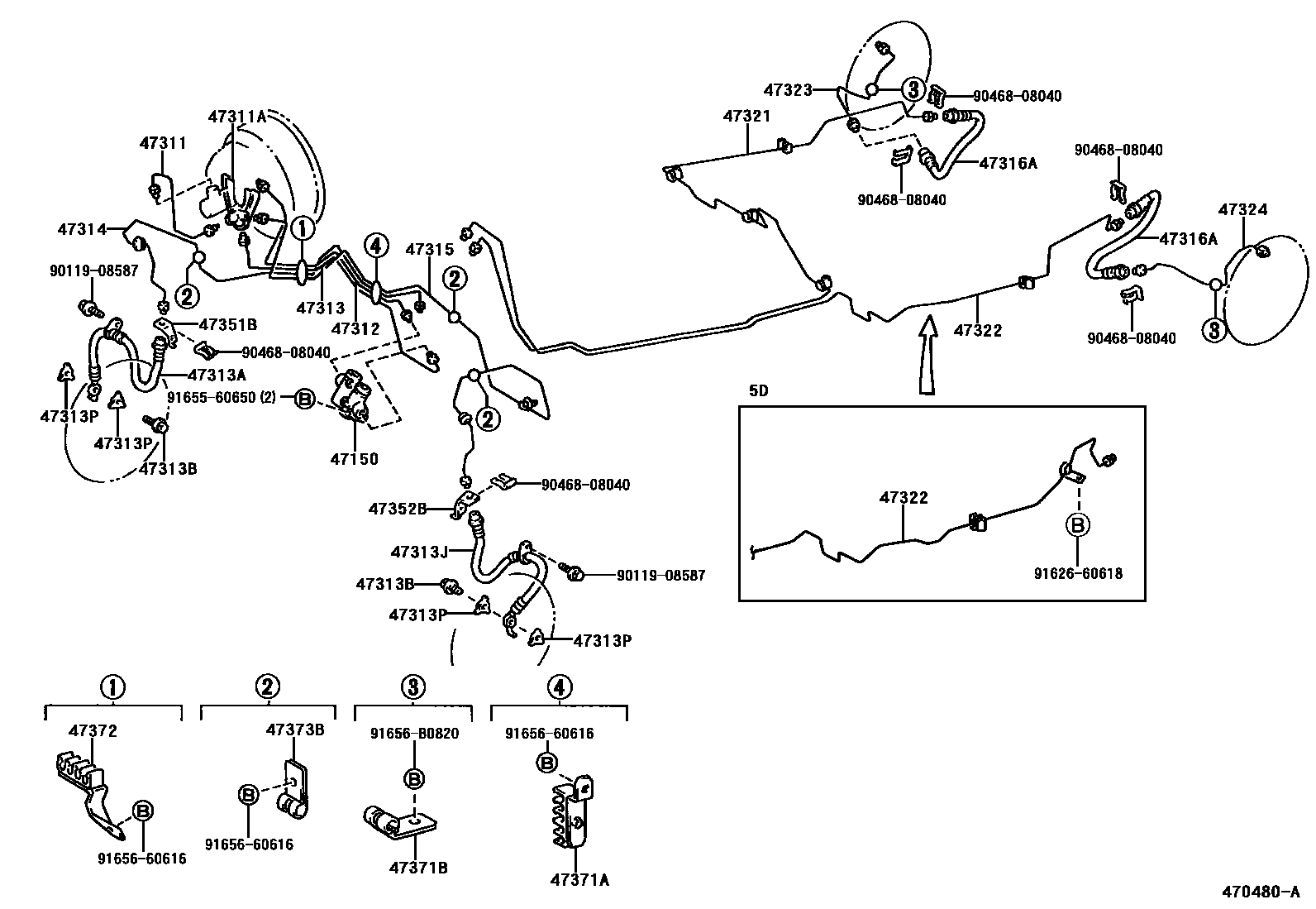 4708 — BRAKE TUBE & CLAMP