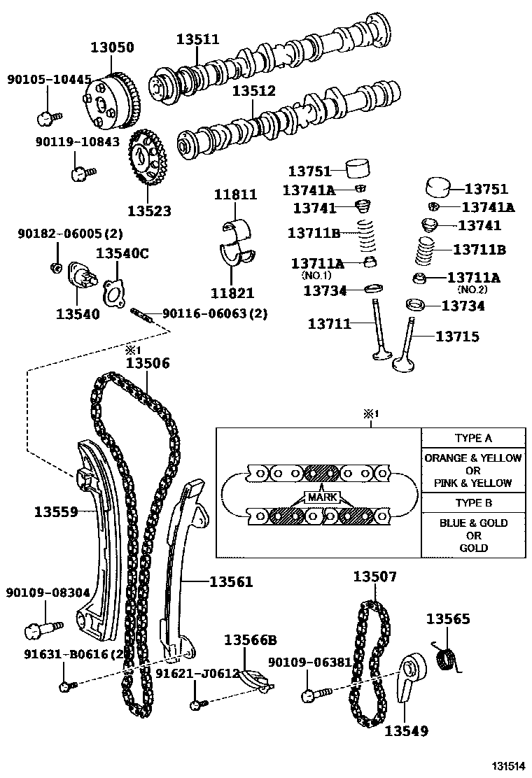 1302 — CAMSHAFT & VALVE