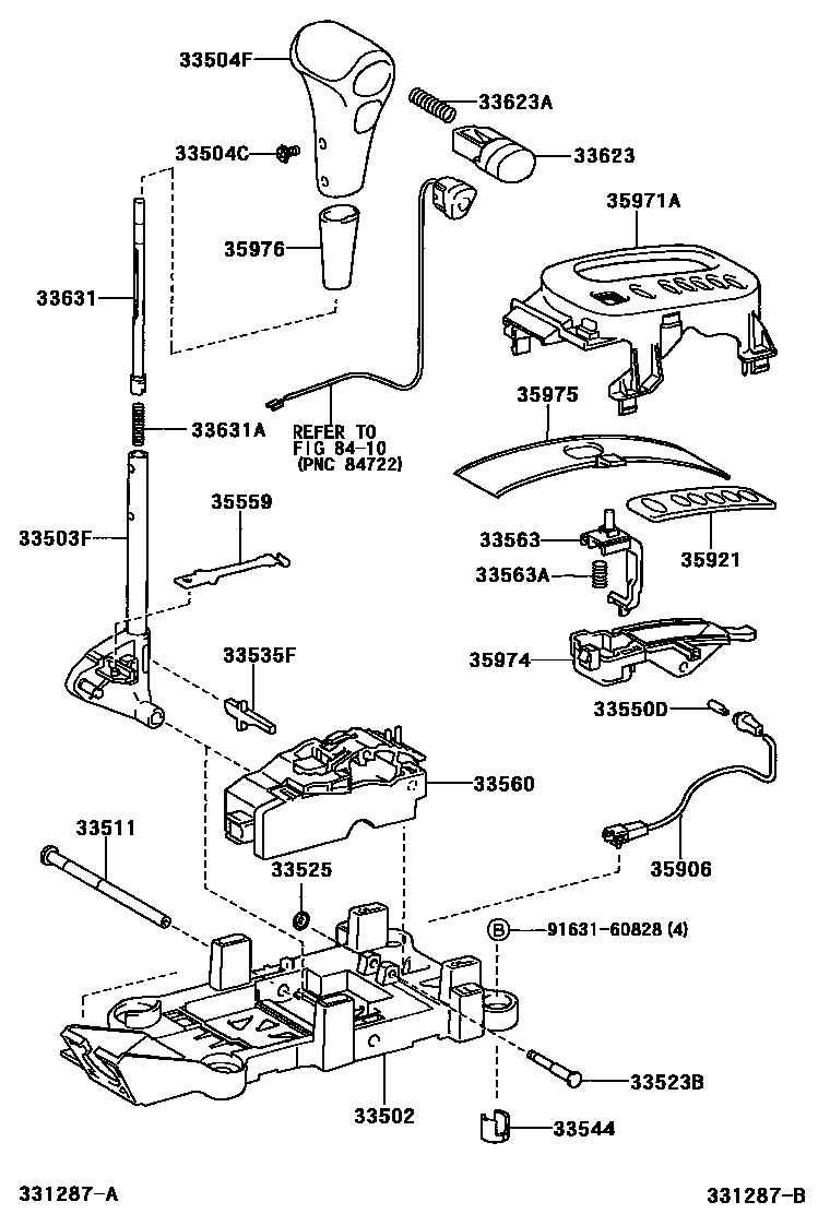 3312 — SHIFT LEVER & RETAINER