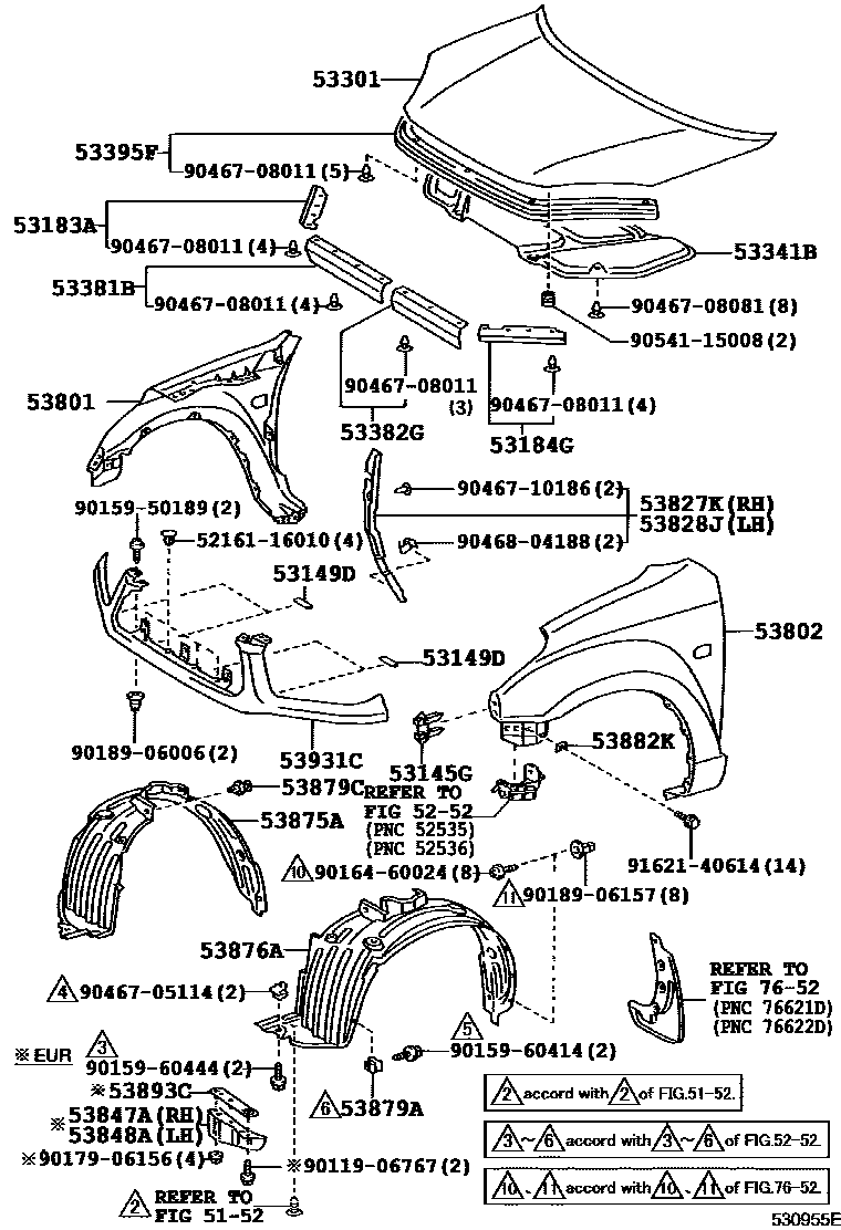 5353 — HOOD & FRONT FENDER