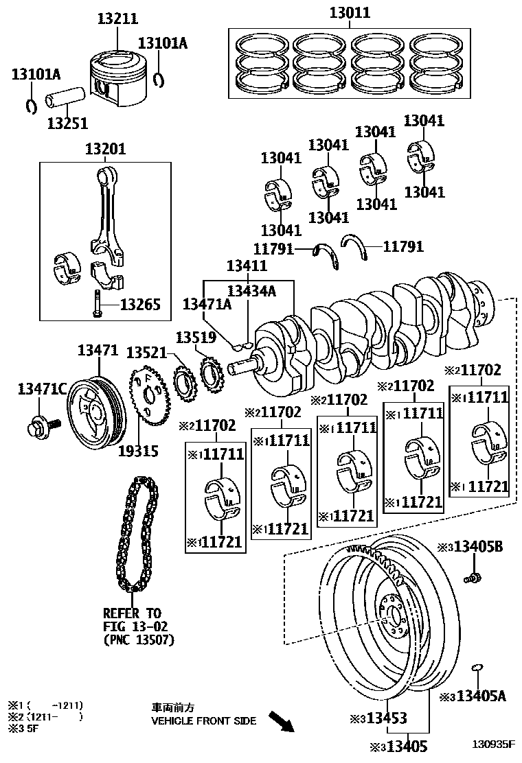 1301 — CRANKSHAFT & PISTON
