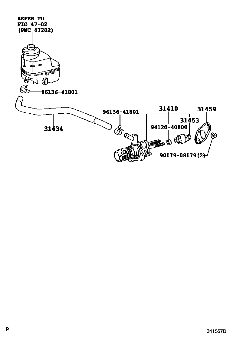 3103 — CLUTCH MASTER CYLINDER