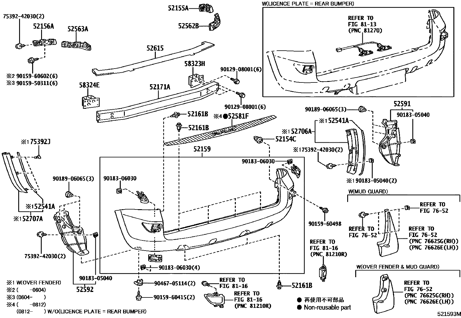 5253 — REAR BUMPER & BUMPER STAY